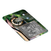 Water Wheel Duck Pond Schilderij Voeg uw foto toe Magneet (Rechterzijde)