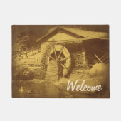 Water Wheel Duck Pond  Welkom Deurmat (Voorkant)