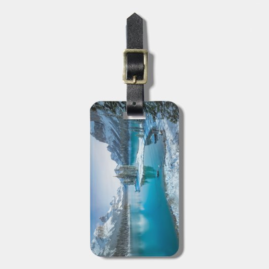 Water | Winter Jasper National Park, Canada Bagagelabel (Voorkant verticaal)