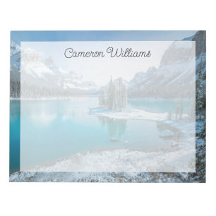 Water   Winter Jasper National Park, Canada Notitieblok