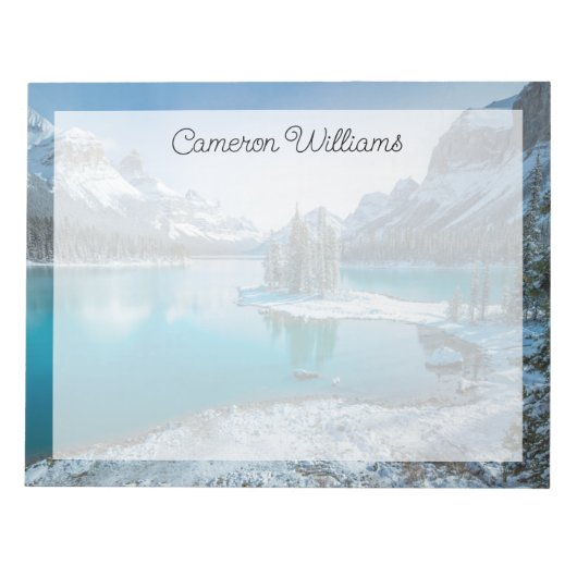 Water | Winter Jasper National Park, Canada Notitieblok (Voorkant)