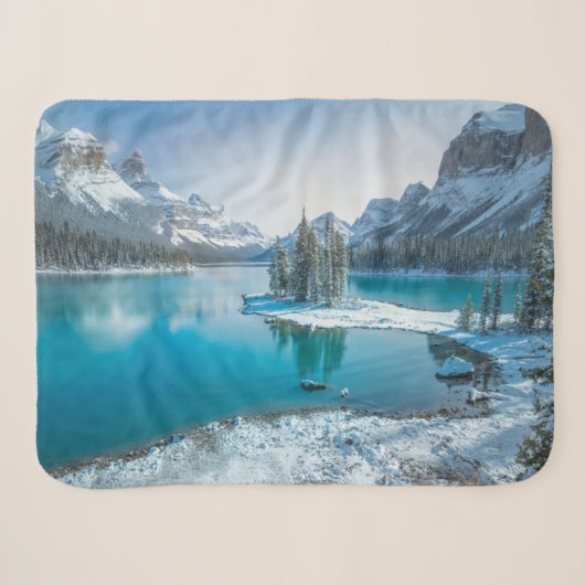 Water | Winter Jasper National Park, Canada Sherpa Deken (Voorkant (horizontaal))