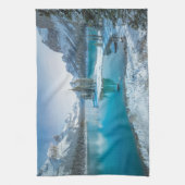 Water | Winter Jasper National Park, Canada Theedoek (Verticaal)