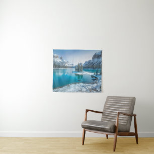 Water   Winter Jasper National Park, Canada Wandkleed