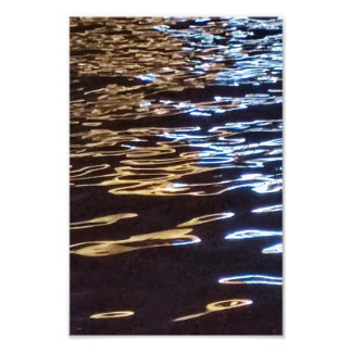 Water Writing | Abstracte waterreflectie  Foto Afdruk