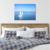 Water Yacht at Lake Balaton Lake Hungary Canvas Afdruk (Insitu (Slaapkamer))