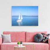 Water Yacht at Lake Balaton Lake Hungary Canvas Afdruk (Insitu (Woonkamer))