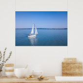 Water Yacht at Lake Balaton Lake Hungary Poster (Keuken)