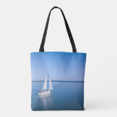 Water Yacht at Lake Balaton Lake Hungary Tote Bag (Achterkant)