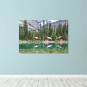 Water Yoho National Park Canada Canvas Afdruk (Insitu (Houten vloer))