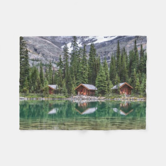 Water Yoho National Park Canada Fleece Deken (Voorkant (Horizontaal))