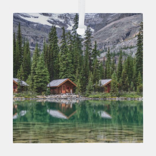Water Yoho National Park Canada Glas Ornament (Achterkant)