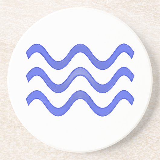 Water Zandsteen Onderzetter (Voorkant)
