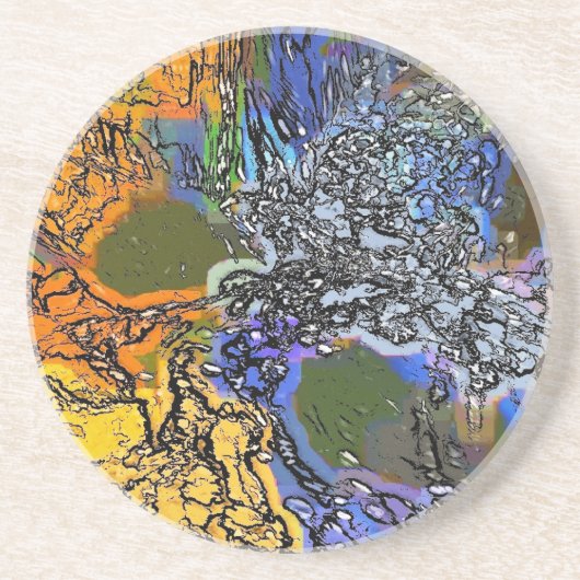 WATER ZANDSTEEN ONDERZETTER (Voorkant)