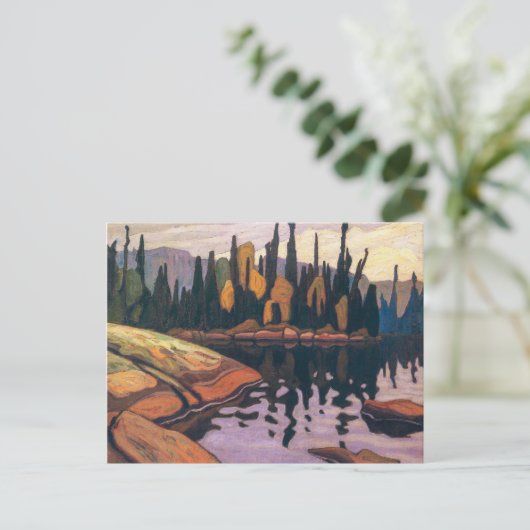 Water zwemmen | Lawren Harris | Briefkaart (Staand voorkant)