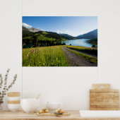 Water | Zwitserse Alpen — Voetpad Poster (Keuken)