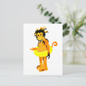 wateraap briefkaart (Staand voorkant)