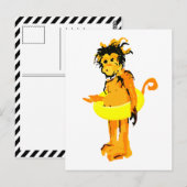 wateraap briefkaart (Voorkant / Achterkant)