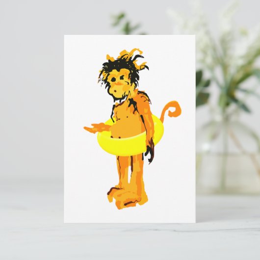 wateraap kaart (Staand voorkant)