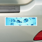 Waterachtergrond Bumpersticker (Op auto)