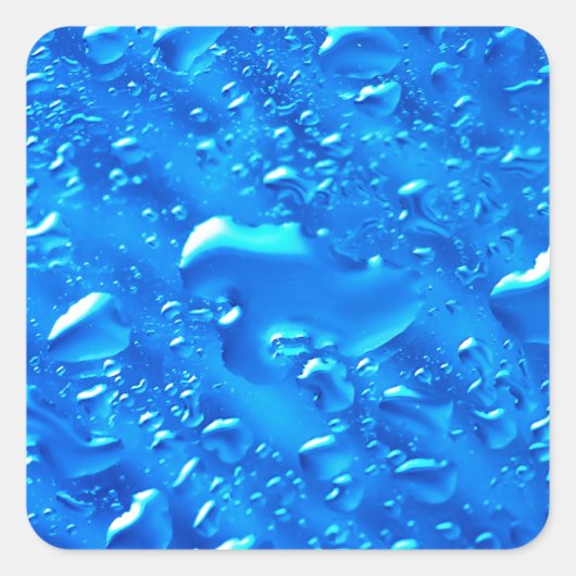 Waterachtergrond Vierkante Sticker (Voorkant)