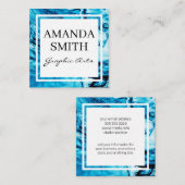 Waterachtergrond Vierkante Visitekaartje (Voorkant / Achterkant)