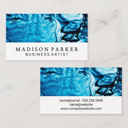 Waterachtergrond Visitekaartje (Voorkant / Achterkant)