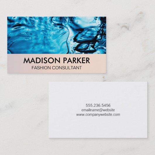 Waterachtergrond Visitekaartje (Voorkant / Achterkant)