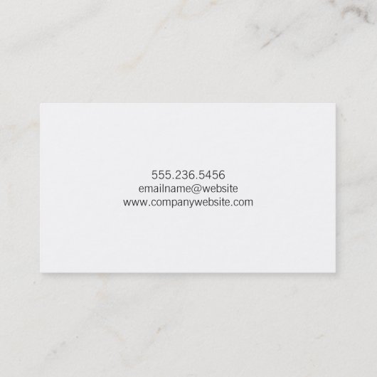 Waterachtergrond Visitekaartje (Achterkant)