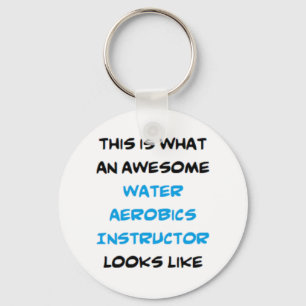 wateraerobe instructeur, geweldige sleutelhanger