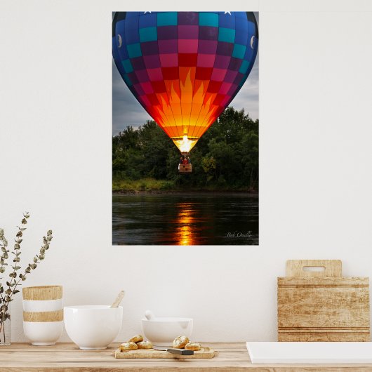 Waterafraapbare heteluchtballonnen poster (Keuken)