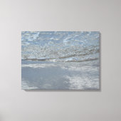 Wateraftappen op Abstracte foto's van de Beach Canvas Afdruk (Voorkant)