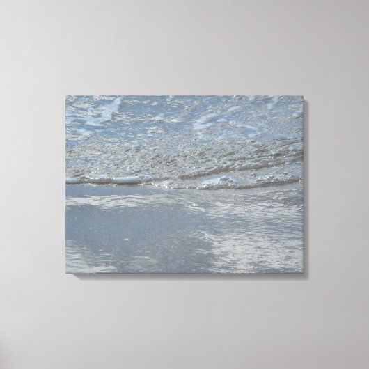 Wateraftappen op Abstracte foto's van de Beach Canvas Afdruk (Voorkant)