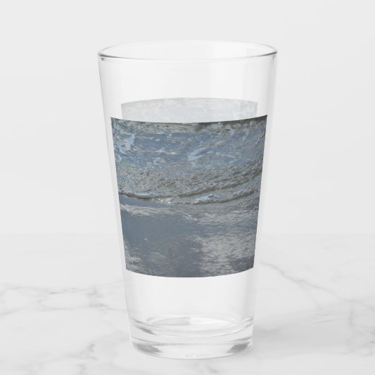 Wateraftappen op Abstracte foto's van de Beach Glas (Voorkant)
