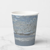 Wateraftappen op Abstracte foto's van de Beach Papieren Bekers (Voorkant)