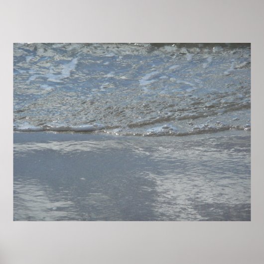 Wateraftappen op Abstracte foto's van de Beach Poster (Voorkant)