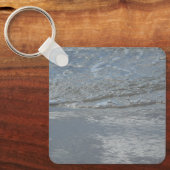 Wateraftappen op Abstracte foto's van de Beach Sleutelhanger (Voorkant)