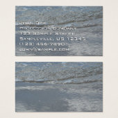 Wateraftappen op Abstracte foto's van de Beach Visitekaartje (Voorkant /achterkant)