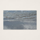 Wateraftappen op Abstracte foto's van de Beach Visitekaartje (Achterkant)
