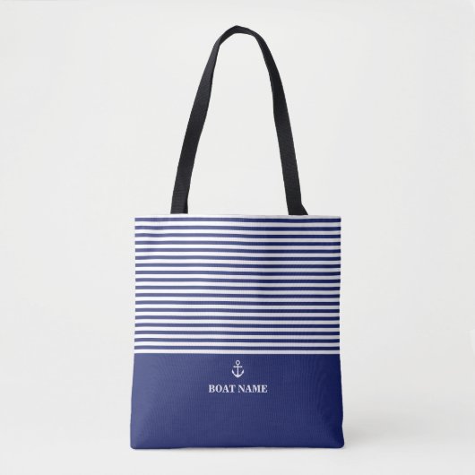 Wateranker Zeeblauw Stralen Tote Bag (Voorkant)