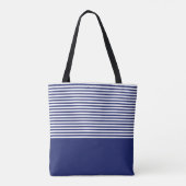 Wateranker Zeeblauw Stralen Tote Bag (Achterkant)