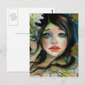 Waterbabe en zwarte parel briefkaart (Voorkant / Achterkant)