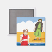 "Waterbaby" koelkastmagneet Magneet (Voorkant / Achterkant)