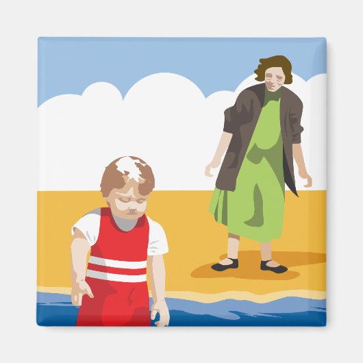 "Waterbaby" koelkastmagneet Magneet (Voorkant)