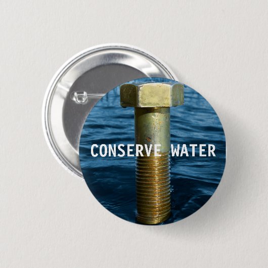 Waterbadge behouden ronde button 5,7 cm (Voorkant /achterkant)