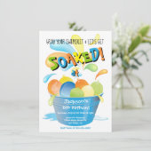 Waterballon Birthday Kaart (Staand voorkant)