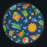 Waterballon Pistolen Pool Party Kids Birthday Papieren Bordje<br><div class="desc">Waterballon Pistolen Battle Pool Party Kinder Summer Birthday Party Paper Borden.</div>