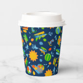 Waterballon Pistool Pool party kinderen Birthday Papieren Bekers (Achterkant)