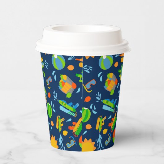 Waterballon Pistool Pool party kinderen Birthday Papieren Bekers (Rechts)