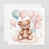 Waterballon Teddybeer Kaart (Voorkant / Achterkant)